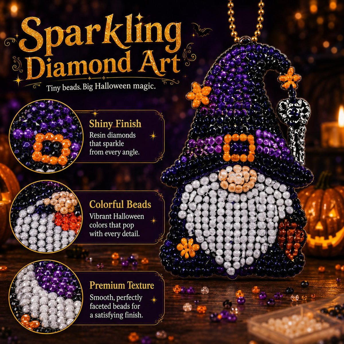 31 Days of Gnome Surprises Halloween Diamond Painting Advent Calendar